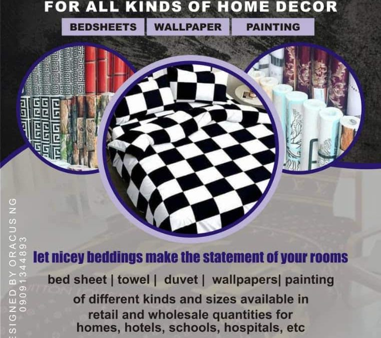 Get Nice And Top Notch Interior From NICEY BEDDINGS AND INTERIOR (Read Full Details)